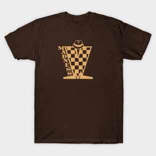 Madness Checkerboard HD - Brown T-Shirt